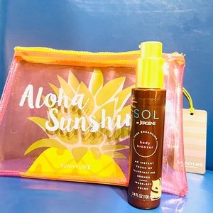 SOL by Jergens Self Tanner Body Bronzer - Sunless Tanning, Wash-off Luminous ++